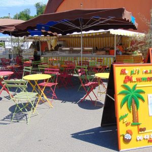 le panneau de menu créé par le chantourneur de L'ARIZE